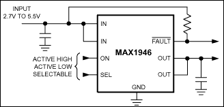 MAX1946：標準動作回路