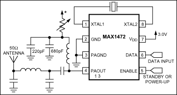 MAX1472：標準アプリケーション回路