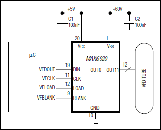 MAX6920: Typical Operating Circuit