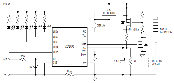 DS2788：標準動作回路