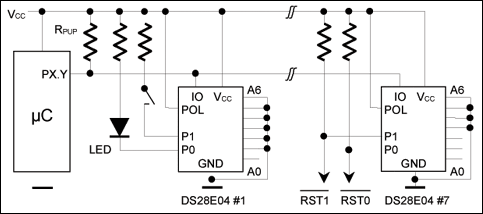 DS28E04-100：標準動作回路