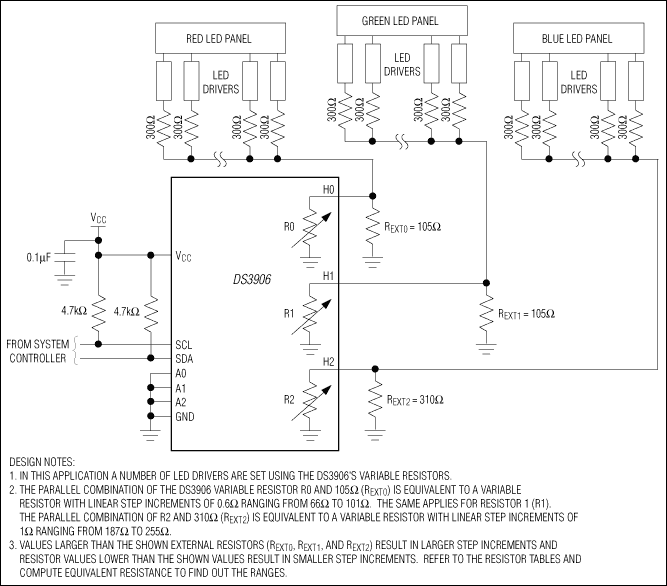 DS3906：標準アプリケーション回路