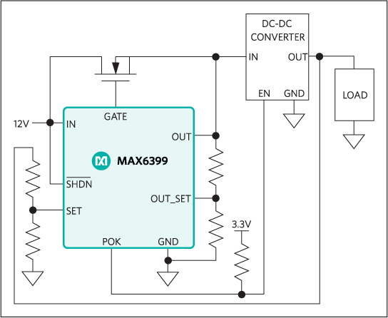 MAX6399：標準動作回路