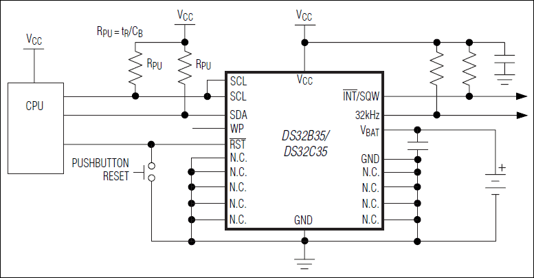 DS32B35、DS32C35：標準動作回路