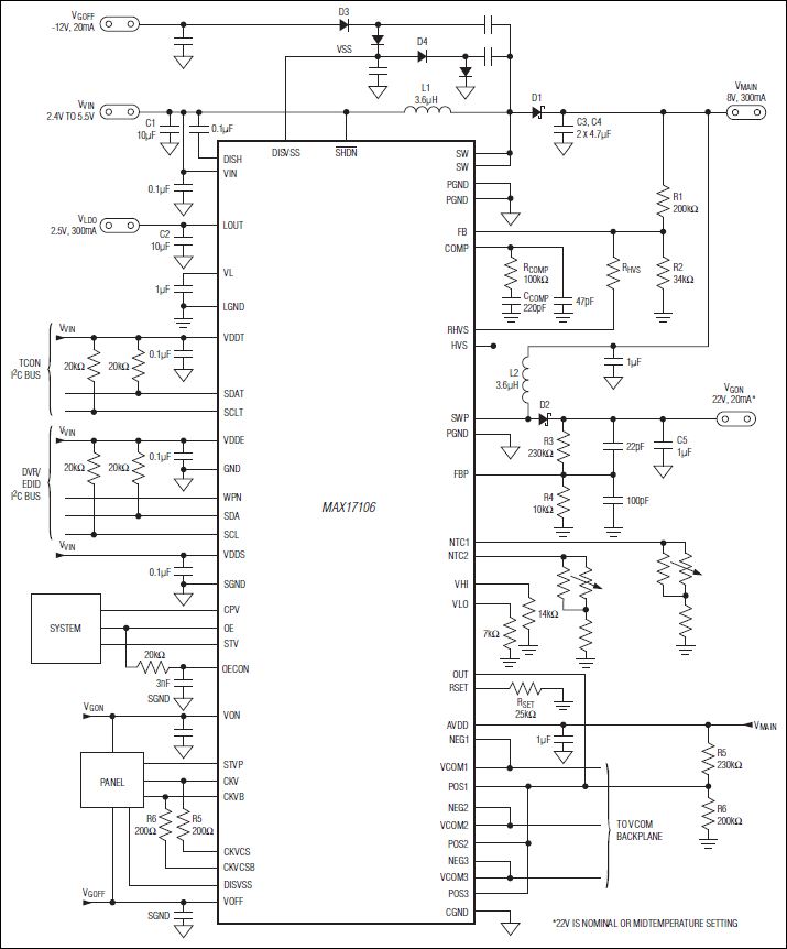 MAX17106: Typical Operating Circuit