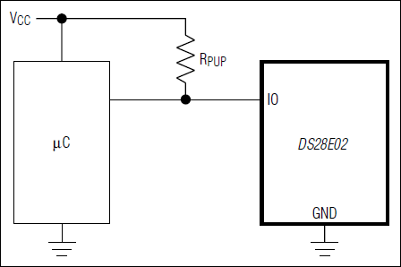 DS28E02：標準動作回路