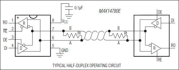 MAX14780E：標準動作回路