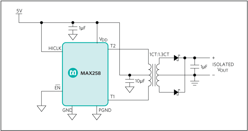 MAX258：標準動作回路