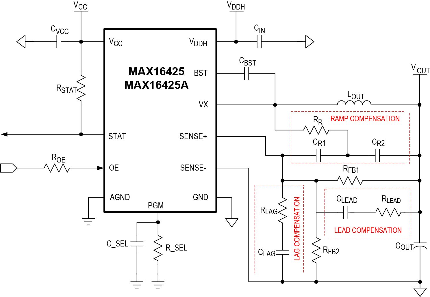 MAX16425-MAX16425A Basic Application Circle