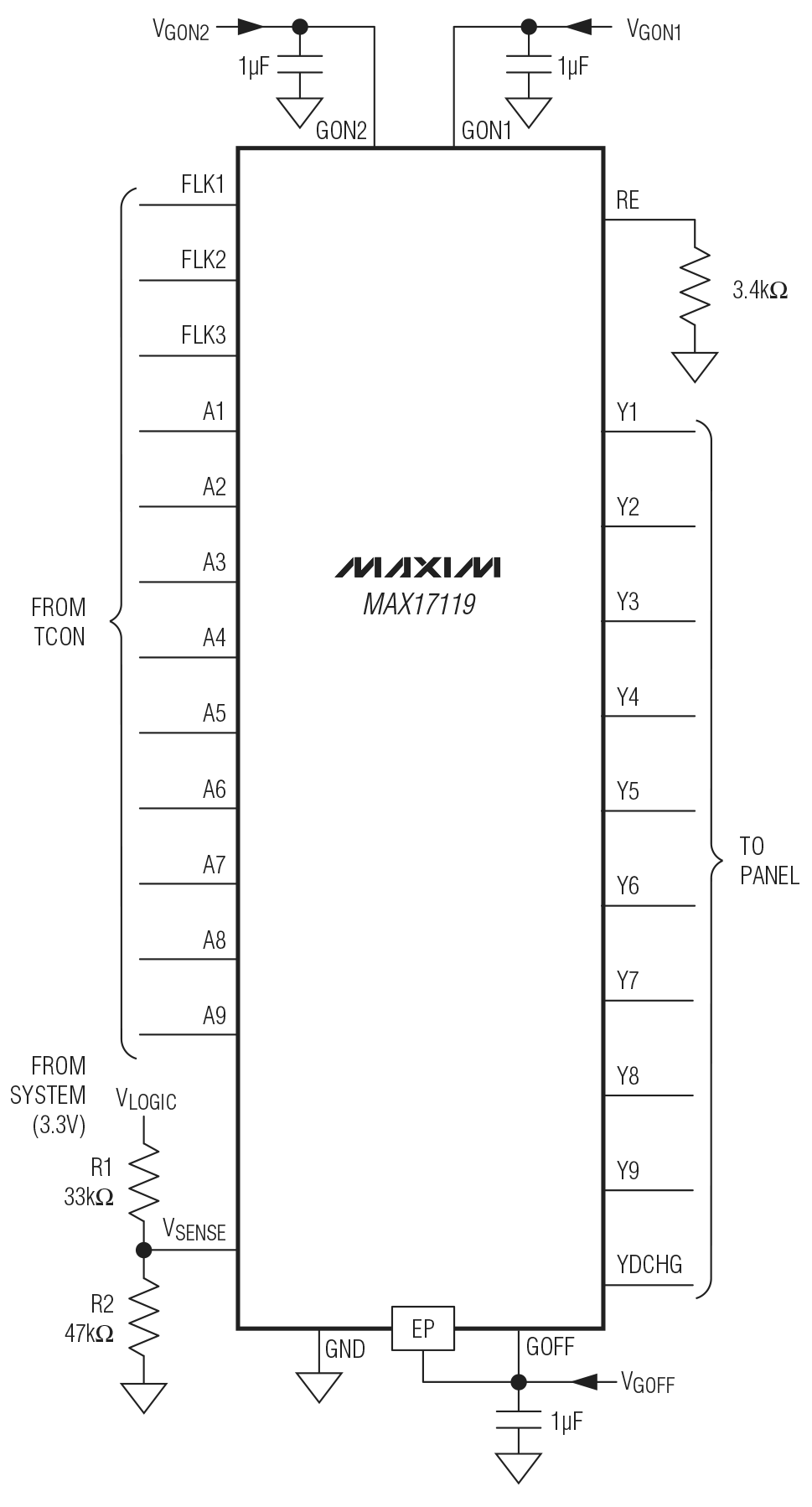 MAX17119 Circuit Diagram