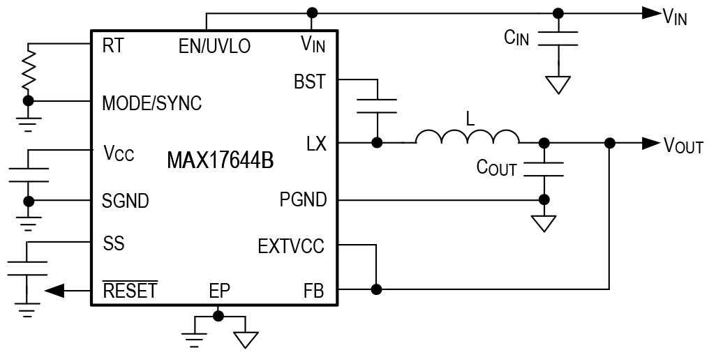 MAX17644 Circuit Diagram