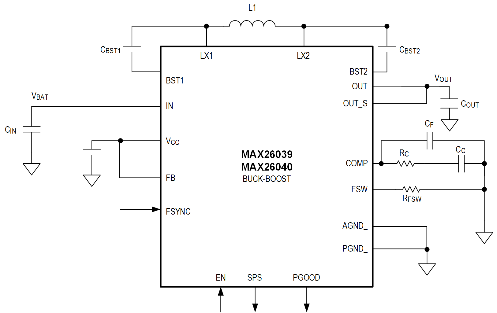 MAX26039 Typical Operating Circuit