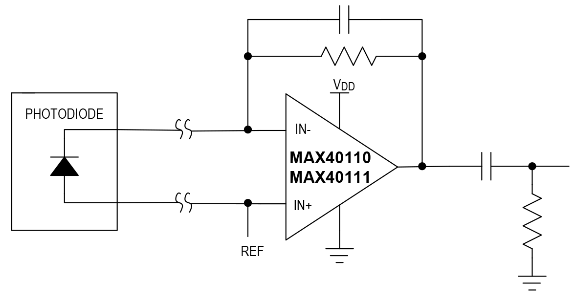 MAX40110/MAX40111 Circuit Diagram