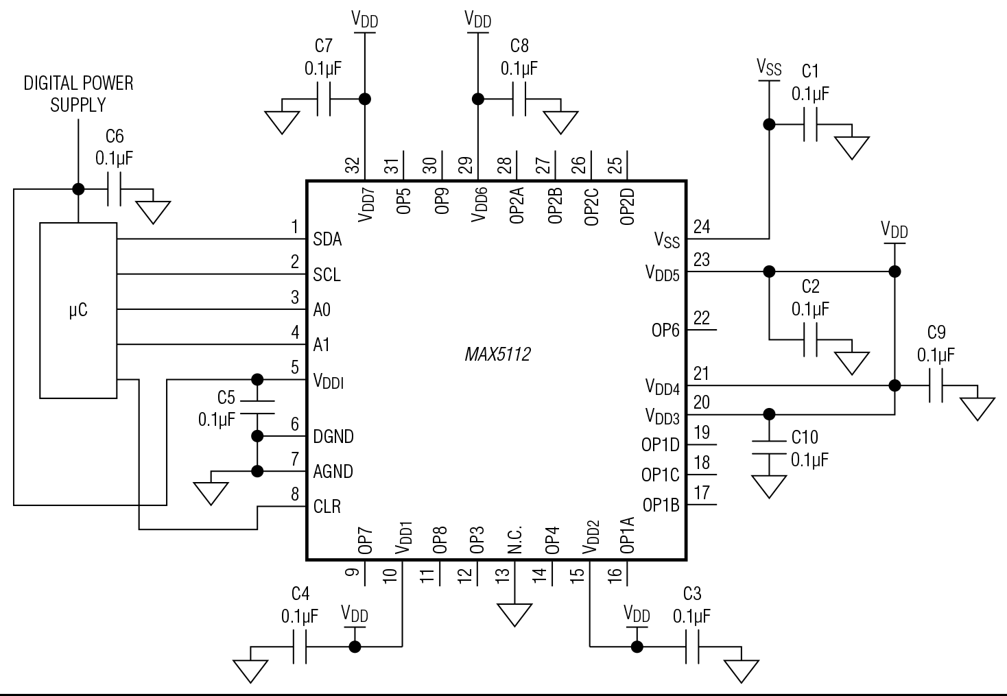 MAX5112 Circuit Diagram