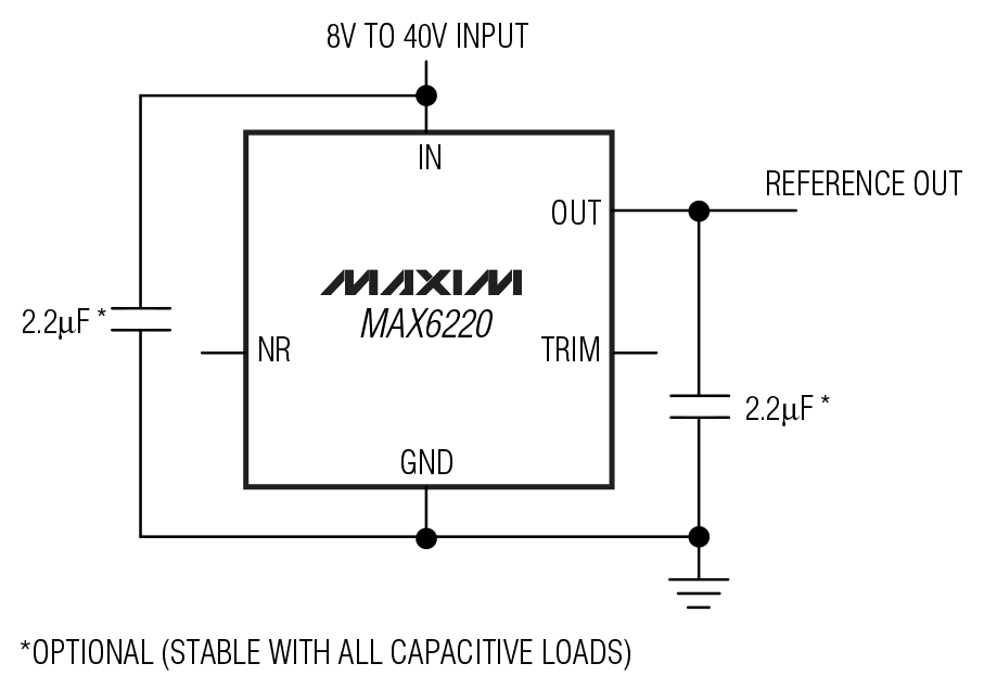 MAX6220 Circuit Diagram