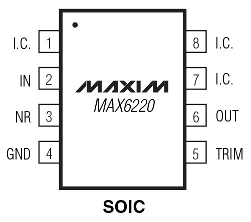 MAX6220 Pin Configuration