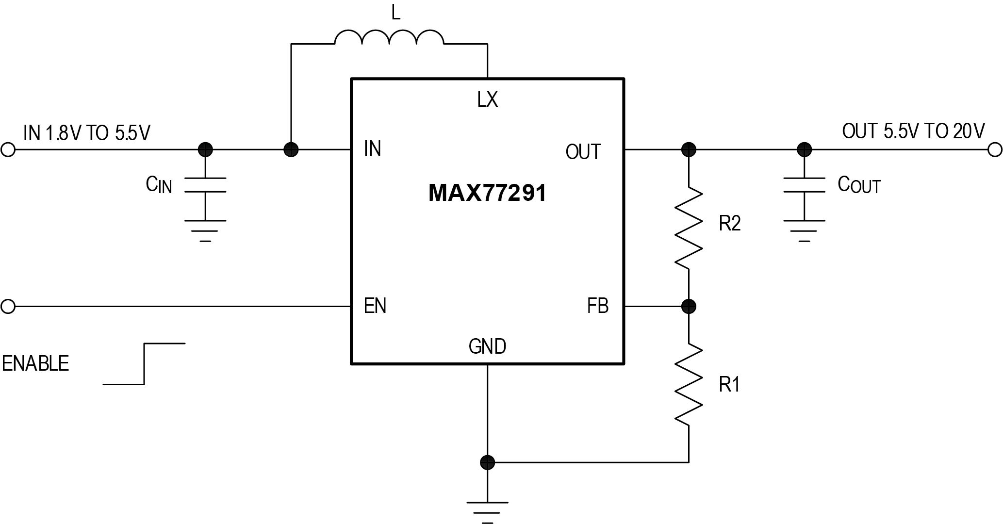 MAX77291 Simplified Application Diagram