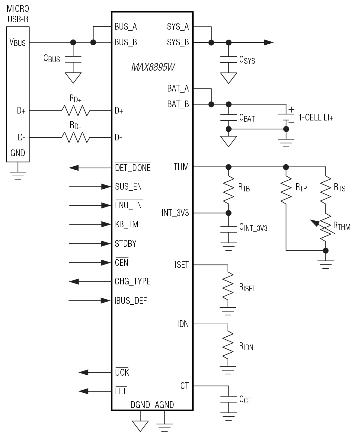 MAX8895W Circuit Diagram