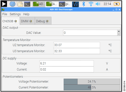 IIO Oscilloscope Plug-In Interface