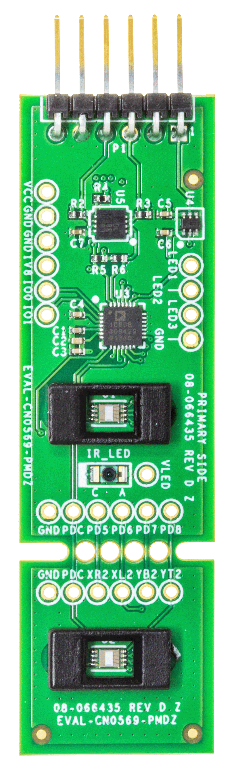 EVAL-CN0569-PMDZ Evaluation Board - Top View