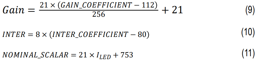 Equations 9-11