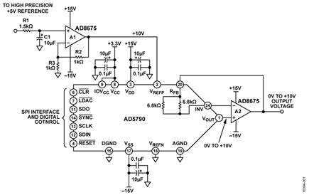 20-Bit Accurate, 0 V to +10 V Voltage Source