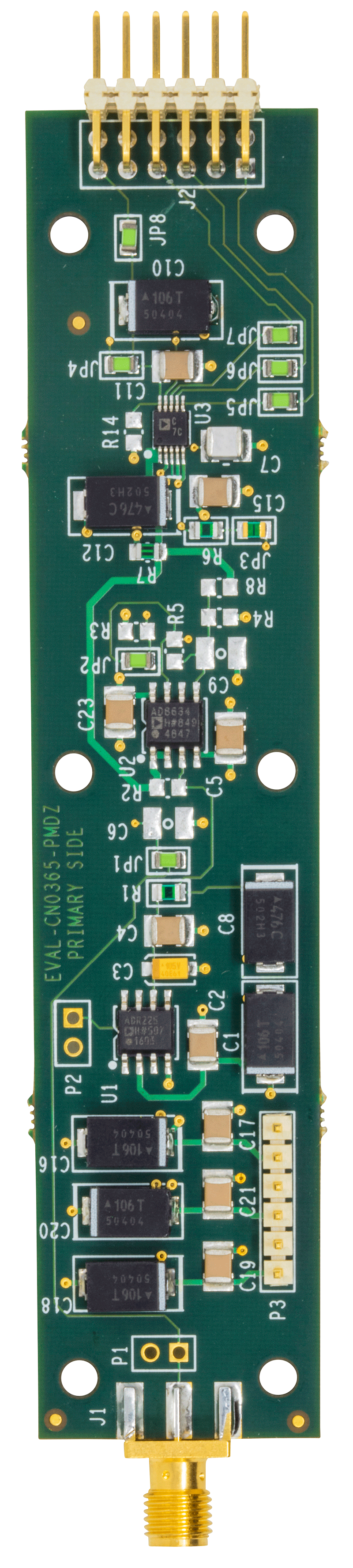 EVAL-CN0365-PMDZ Evaluation Board - Top View