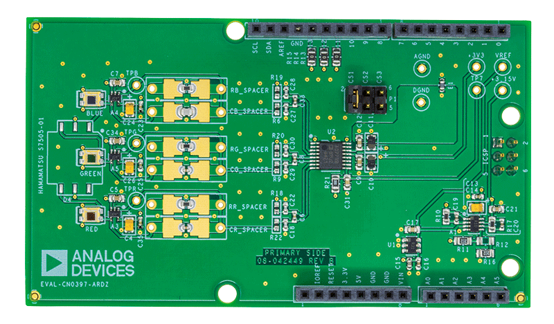 EVAL-CN0397-ARDZ Evaluation Board - Top View