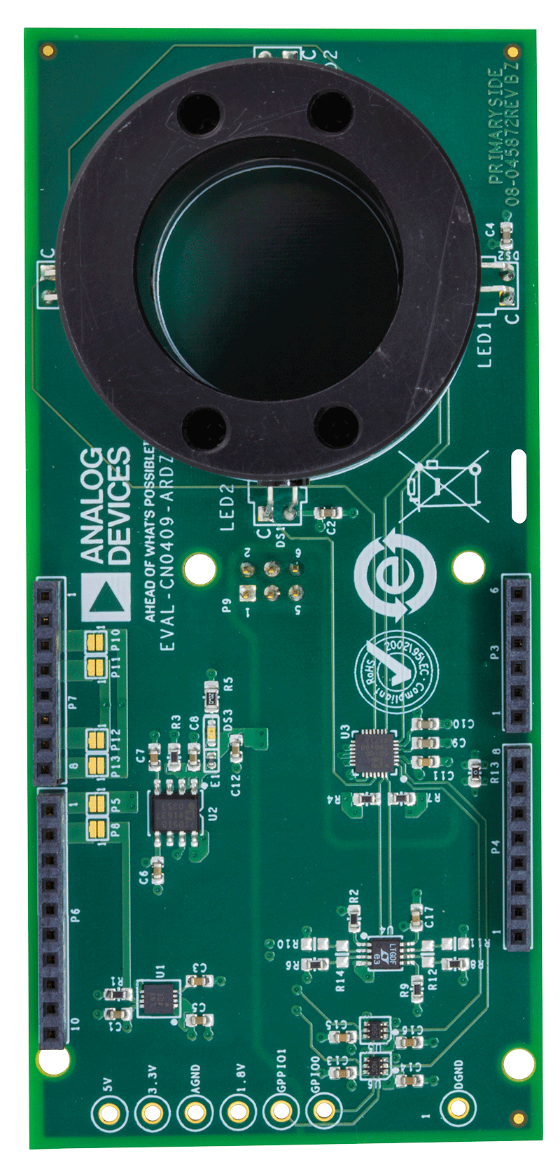 EVAL-CN0409-ARDZ Evaluation Board - Top View