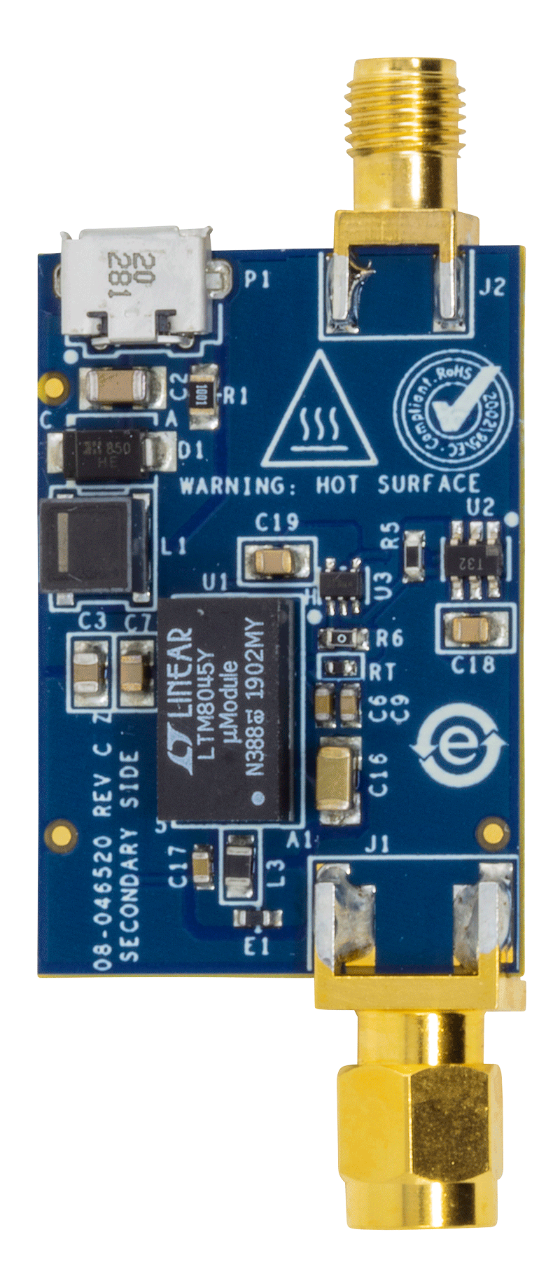 EVAL-CN0417-EBZ Evaluation Board - Bottom View