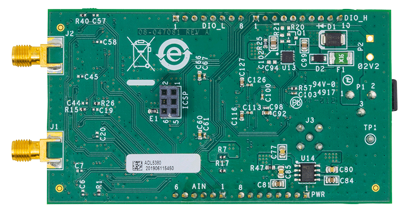 EVAL-CN0507-ARDZ Evaluation Board - Bottom View