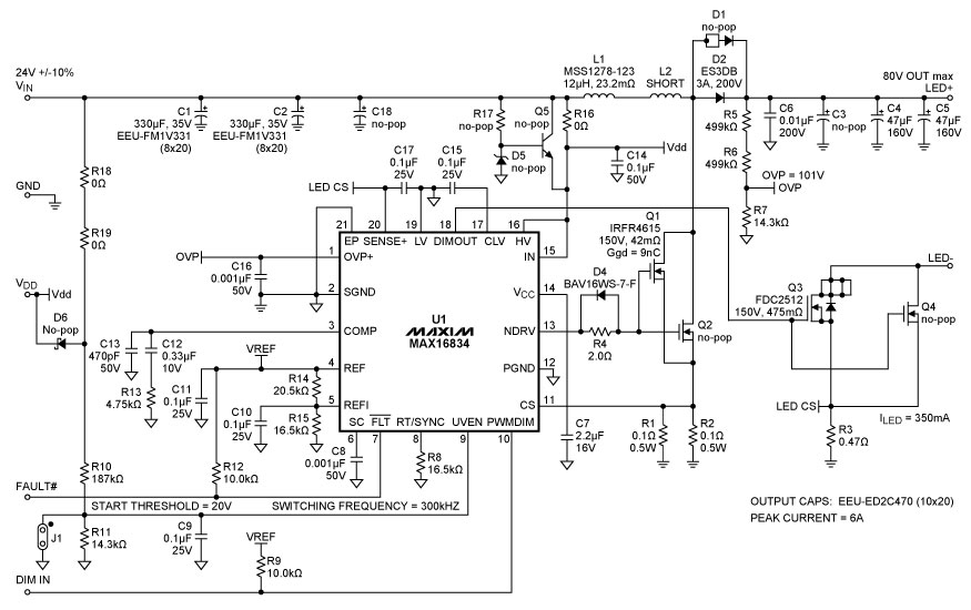 図2. LEDドライバ回路図