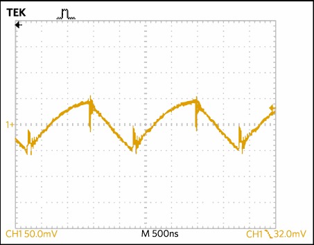 Figure 3. Output ripple at 800mA load, 12V<sub>out</sub>.