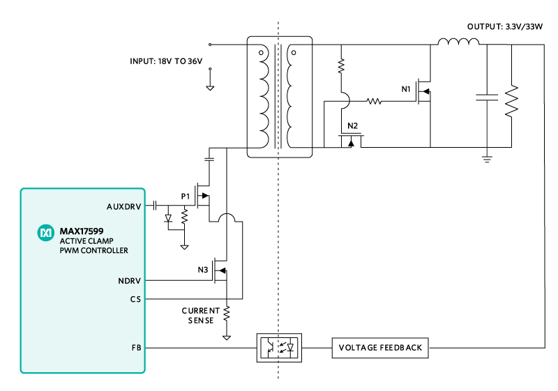 MAXREFDES121 - Block Diagram