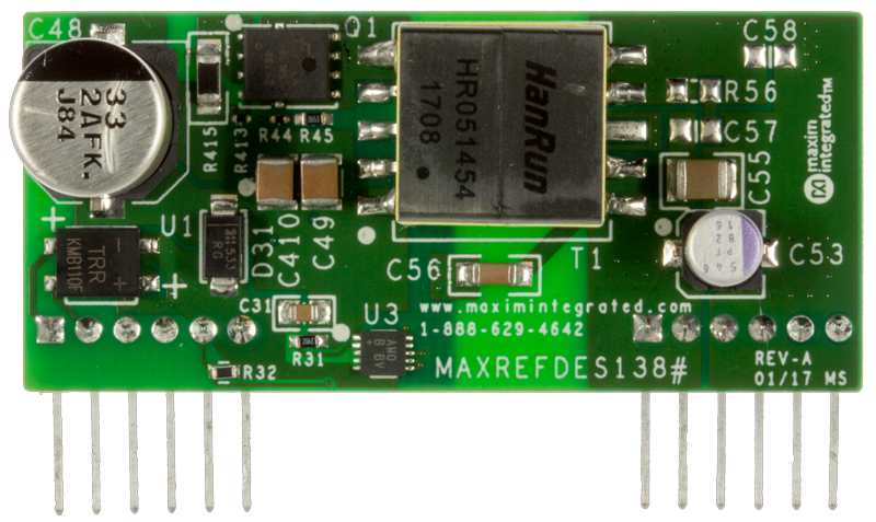 Figure 2. MAXREFDES138# board view.