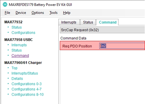 図26. USB-Cコマンド - PDO2 (9V、3A)のソース能力要求。