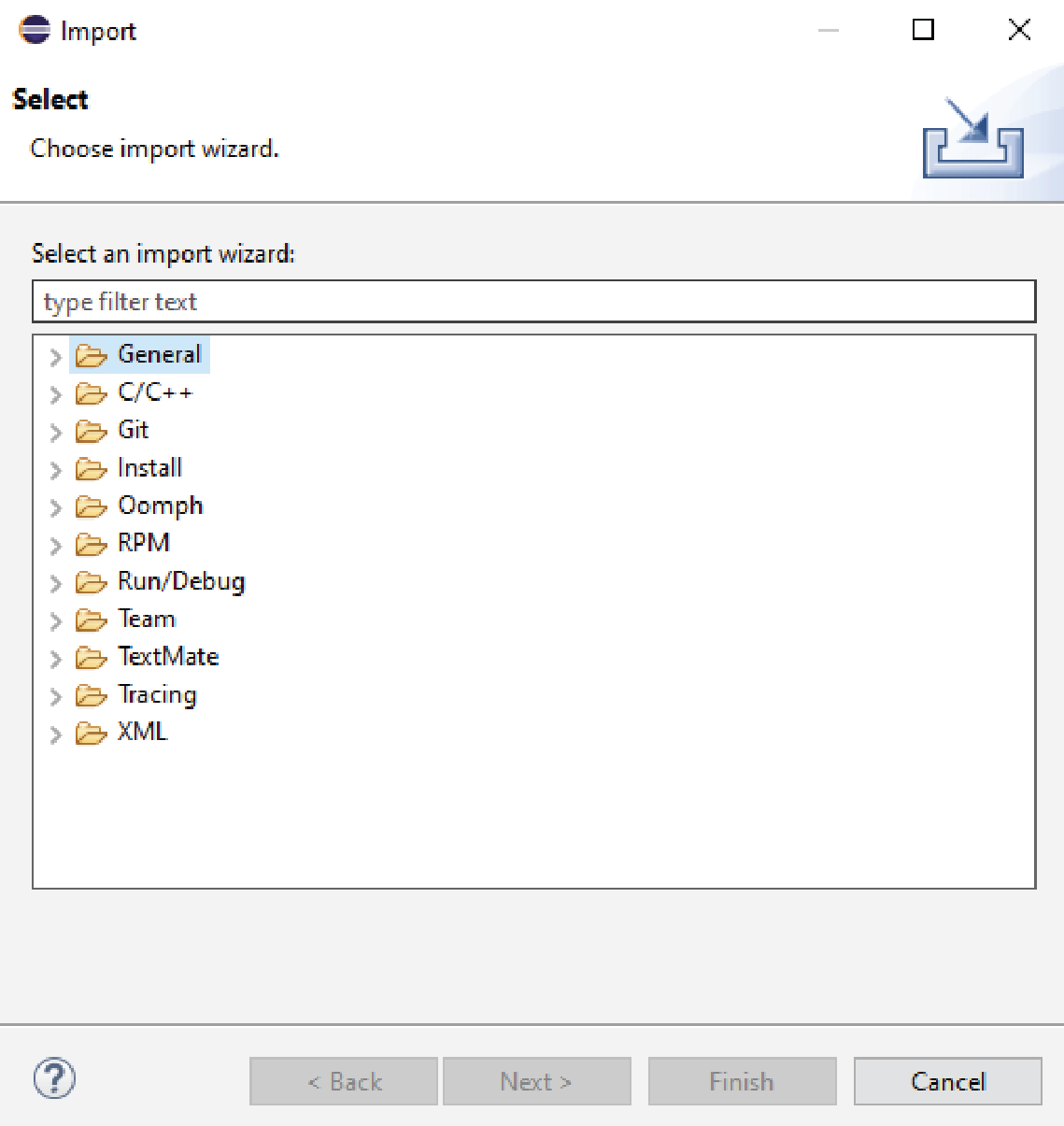 Figure 14. Import Dialog Box.