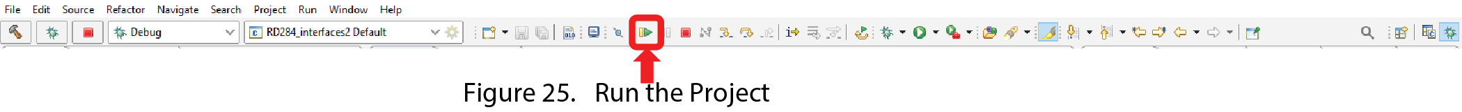Figure 25. Run the Project.