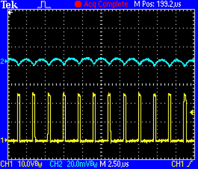 Figure 4. Output ripple at 300mA load