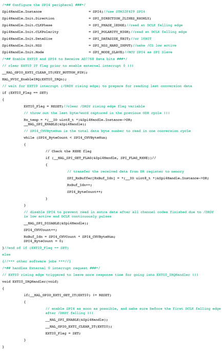 Figure 7. Configure the SPI4 peripheral.