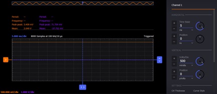 Figure 11. AD5626 output voltage for 7FF input.