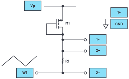 Figure 4. PMOS diode connection diagram.