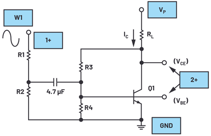 Figure 9. Self-biased configuration.