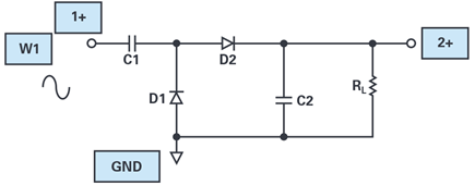 Figure 30. Connection diagram for voltage doubler circuit.