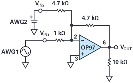 Figure 11. Summing amplifier configuration.