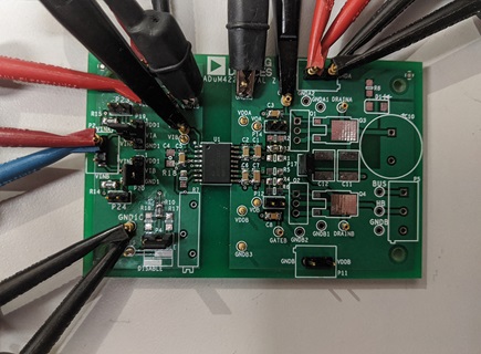 Figure 7. ADuM4221 evaluation board.