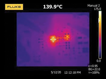 図12. 競合品1の熱画像