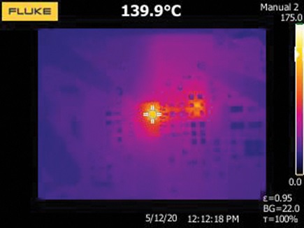 Figure 12. Competitor 1 thermal image.