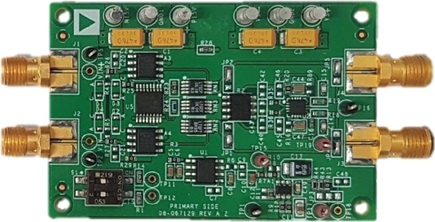 Figure 3. A discrete wide bandwidth PGIA evaluation board.