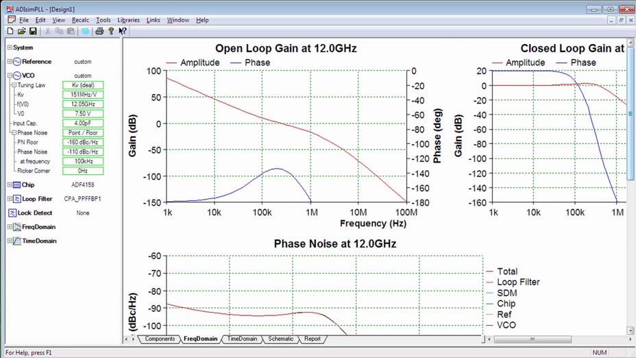 ADIsimPLL: Creating a custom voltage-controlled oscillator (VCO)